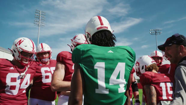 Quaterback Jeff Sims 2023 Nebraska football fall camp